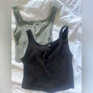 BUNDLE ribbed henley tank UNIQLO
